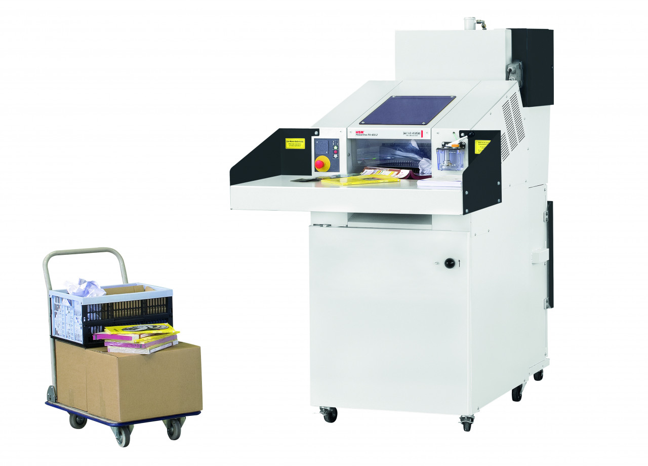 FRAGMENTADORA E PRENSA HSM SP 4040V – Tiras - Imagem 2